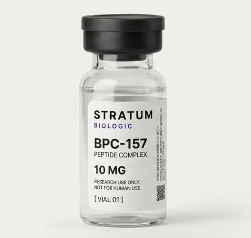 Stratum Biologic BPC-157 10 mg research vial